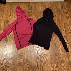 Girls large Zella hooded tops (2)